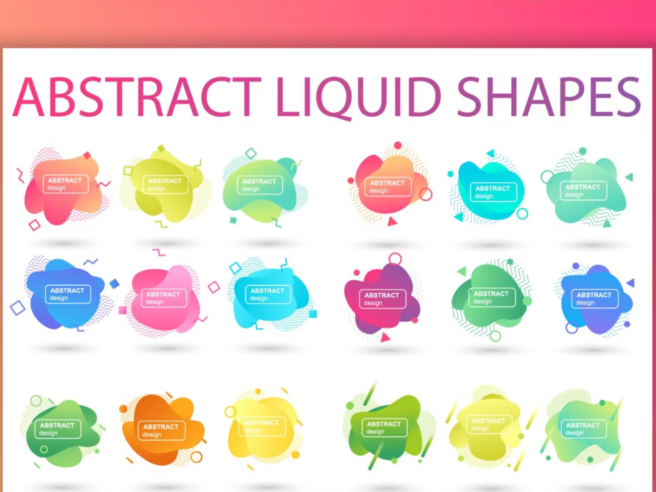Abstract Liquid Shape Icons