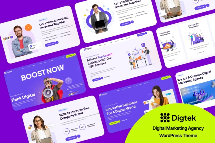 Digtek - Digital Marketing Agency WordPress Theme