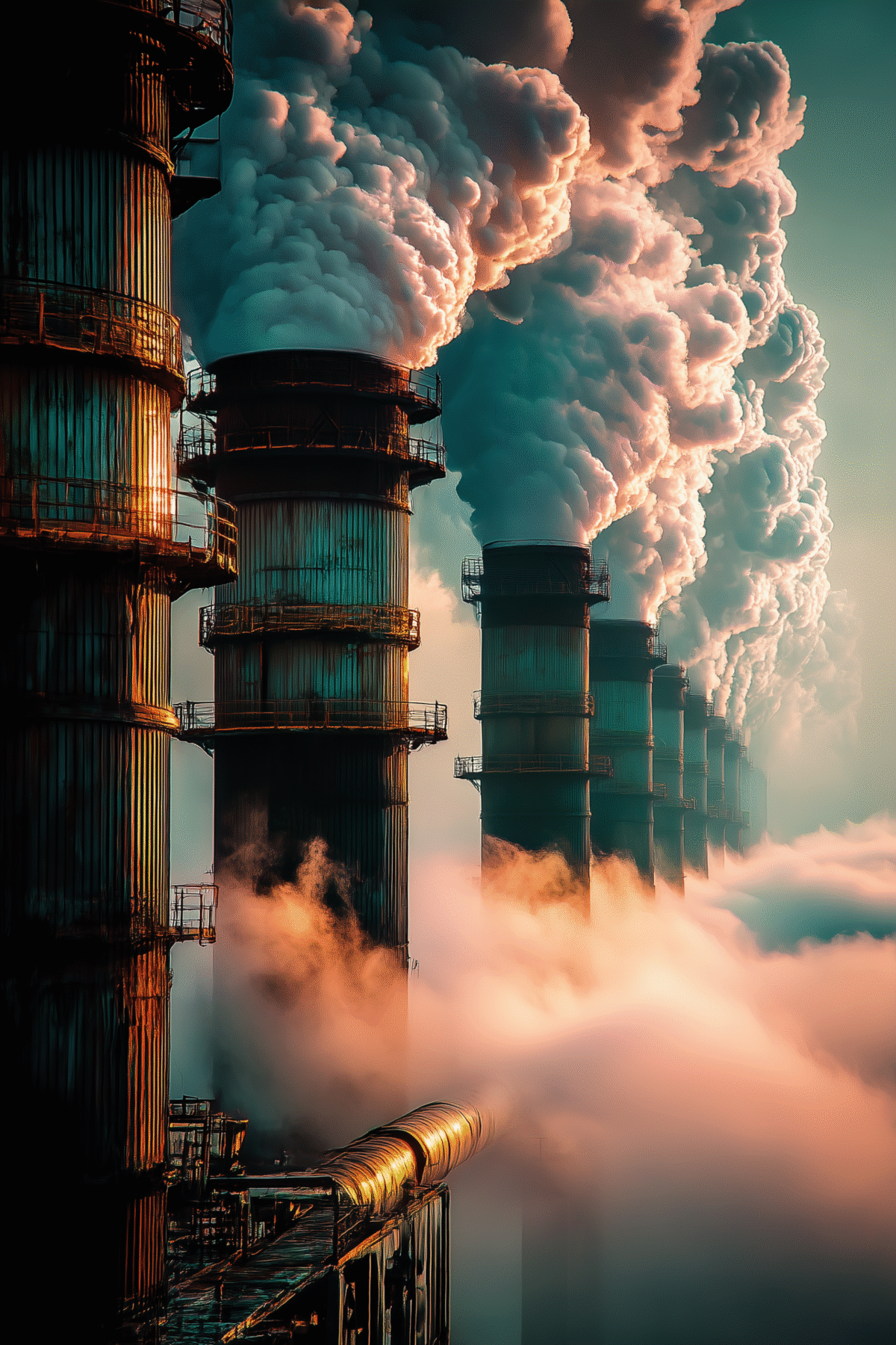 Endless line of Chimneys