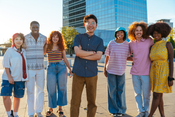 Young People Having Fun in the Sun